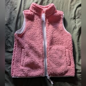 girls sherpa fleece vest